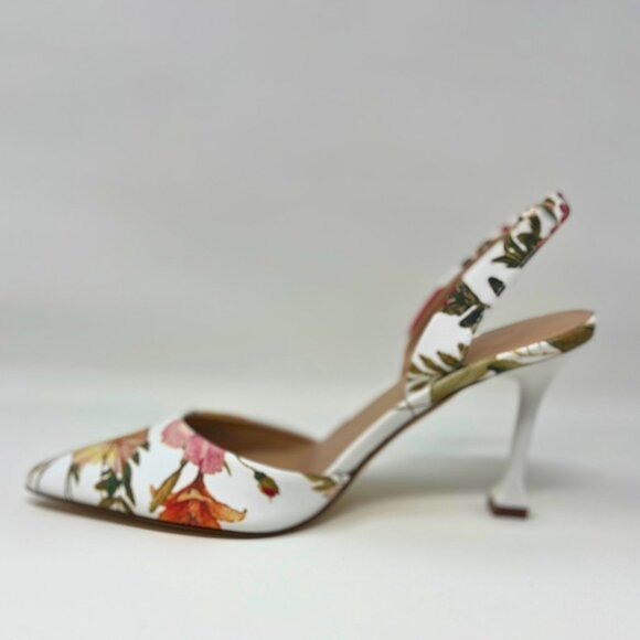 Marc Fisher Floral Print Hadya Slingback Pump Size 7 - Picture 10 of 16
